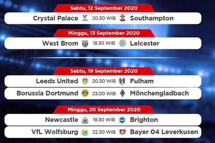 Jadwal Liga Inggris Pekan Ini