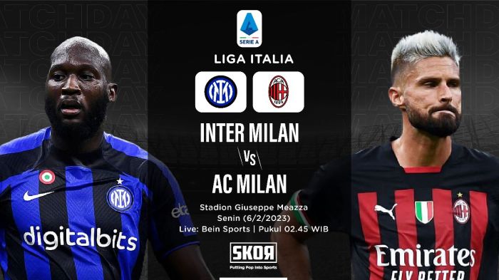 Duel Panas Inter Milan vs AC Milan Berakhir Imbang