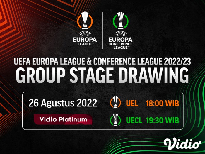 Jadwal Siaran Langsung Liga Eropa Pukul 02.00 WIB di Vidio dan SCTV ... Jadwal Liga Europa Resmi Diumumkan UEFA