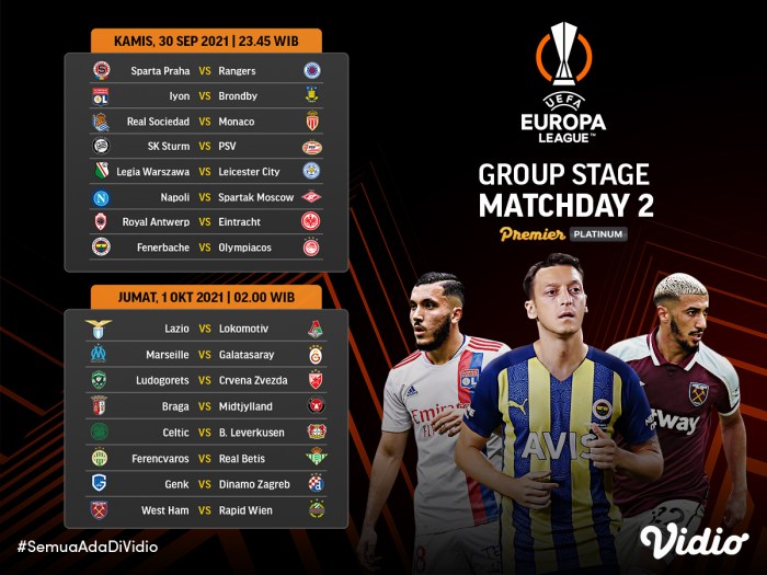 Jadwal Liga Europa Resmi Diumumkan UEFA