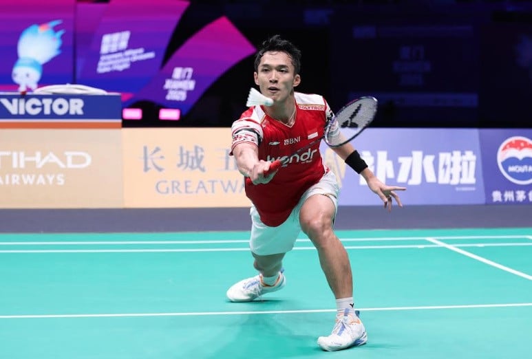 Jonatan Christie melawan Yushi Tanaka