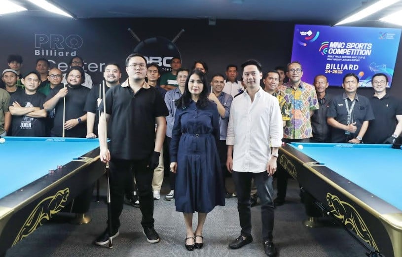Turnamen Biliar MNC Sports Competition 2025 Dibuka oleh Liliana Tanoesoedibjo Warren dan Kevin Sanjaya