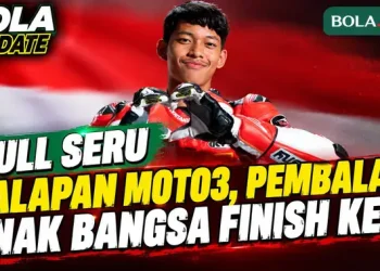 Keseruan Nonton Balapan Moto3, Pembalap Indonesia Veda Ega Sukses Finish Terdepan